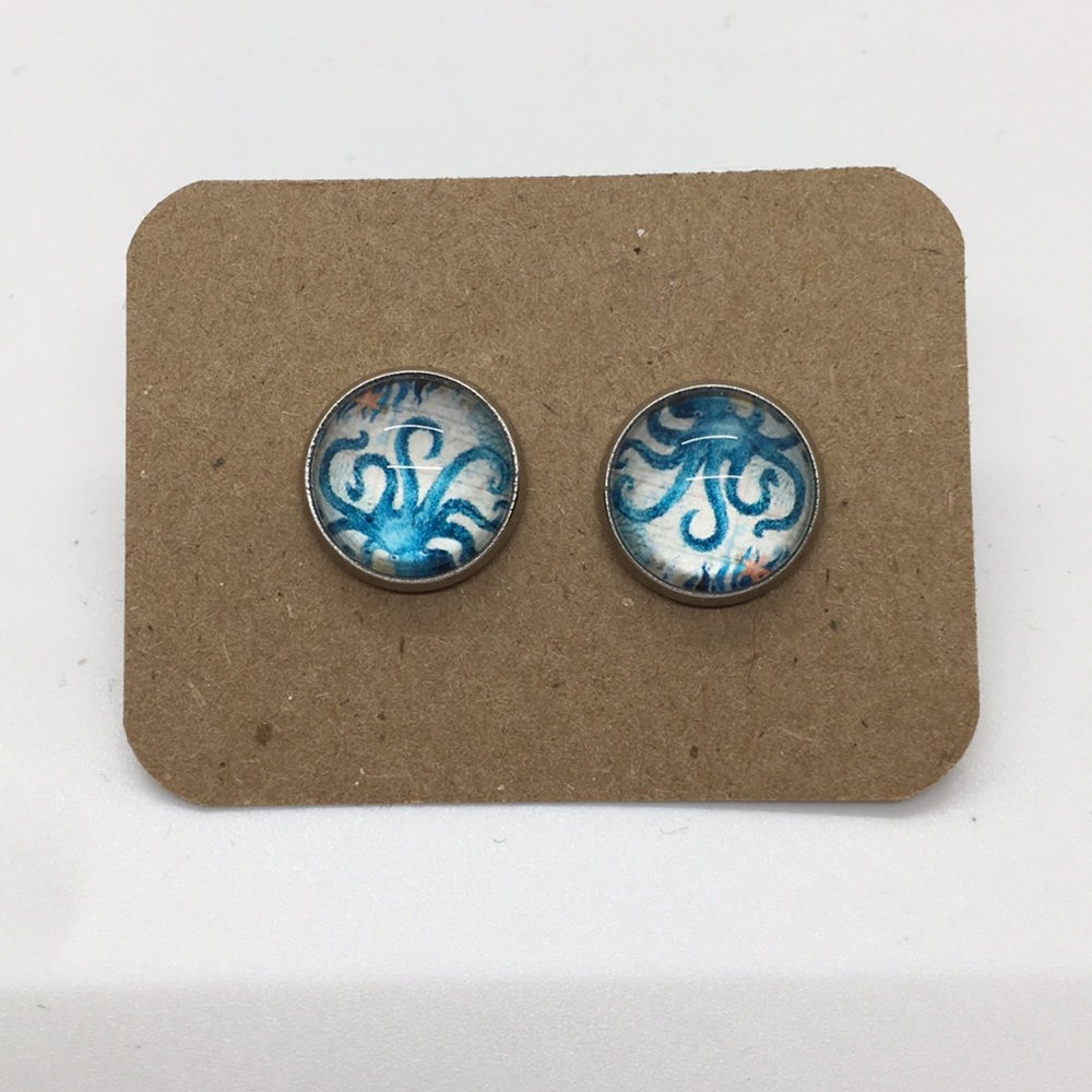 Octopus Stud Earrings